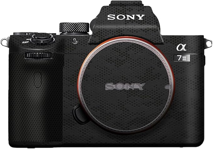 kakotopa Camera Body Skin Decal for A7III- 3M Vinyl Wrap Sticker,Scratch Resistant,Removable Film Protector,Precision Fit(Snake Scale Black)