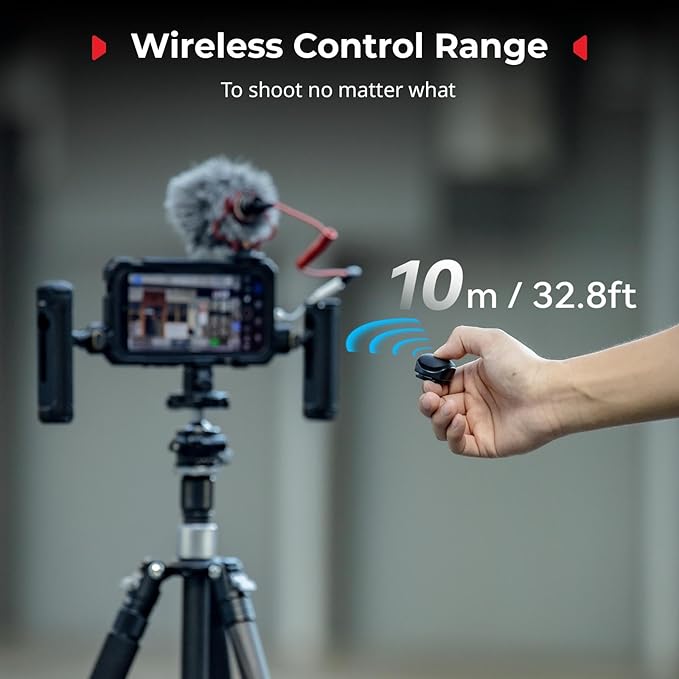 SmallRig Phone Video Cage Dual Handheld Kit for iPhone 17 Pro, Phone Rig with Wireless Quick Release Side Handle, 17mm T-Mount & Lens Backplate for Video Recording/YouTube/Live Streaming/Vlog - 5540