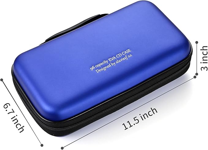 DVD Case, EVA CD Case Holder Storage Organizer Portable Protective DVD Wallet Holder for Car