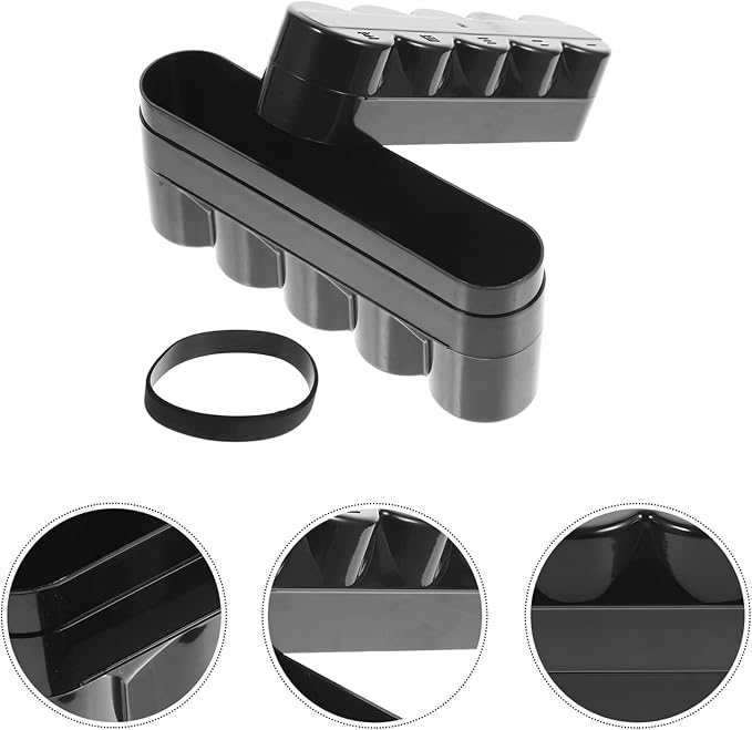 Sewroro Desktop Camera Film Container Film Plastic Storage Box Hard Case Film Organzier Portable Film Carrier for 120mm Films Accessories (5 Roll)