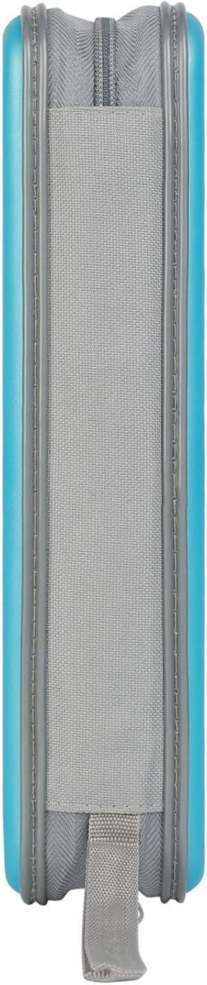 alavisxf xx CD Case, 96 Capacity Hard Plastic CD Holder Protective DVD Disc Storage Case Holder Portable Zipper CD DVD Organizer Storage Wallet for Car Home Travel (96 Capacity, Sky Blue)