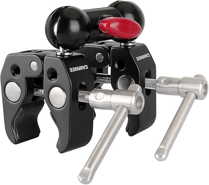 CAMVATE Articulating Magic Arm with 2pcs Super Clamp Crab Plier Clip - 1441