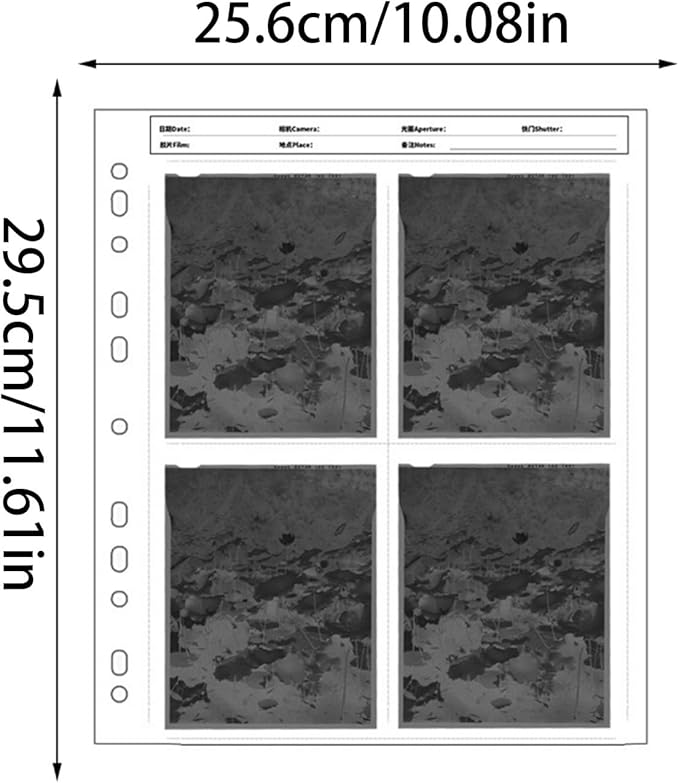 Archival Storage Sheet 135 Negatives Archiving Covers 120 Negatives Sleeves Negatives Page Preserver Film Negatives Storage