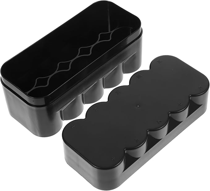 Gatuida Photo Organizer Storage Box Film Roll Canisters Black Storage Box Hard Case for Film Reel Containers