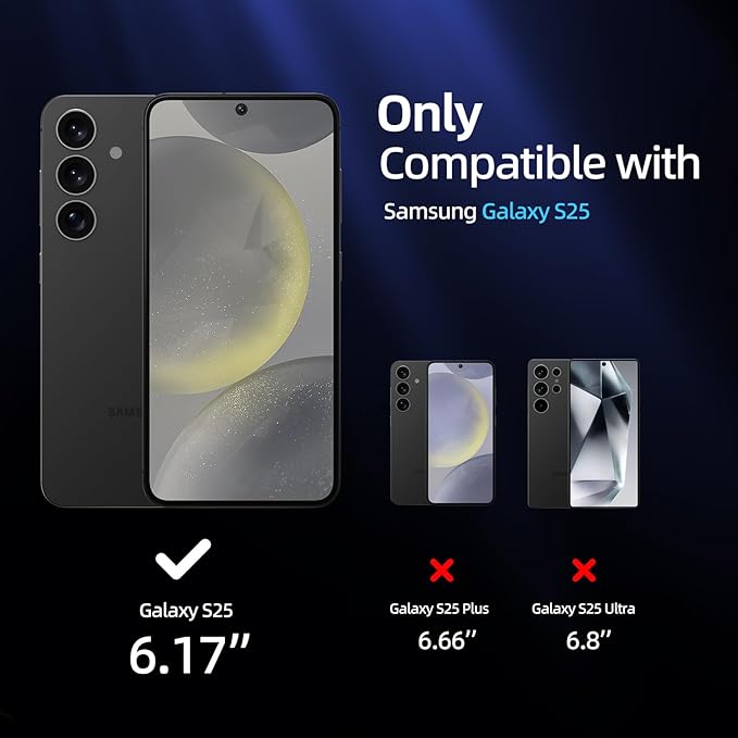 X-it for Samsung Galaxy S25 Screen Protector Privacy 6.2" [Auto Alignment/Dust Removal],Bubble-Free,[100% Ultrasonic Fingerprint ID] Easy Installation Full Coverage Anti-Spy [Non-Glass] 2 Packs