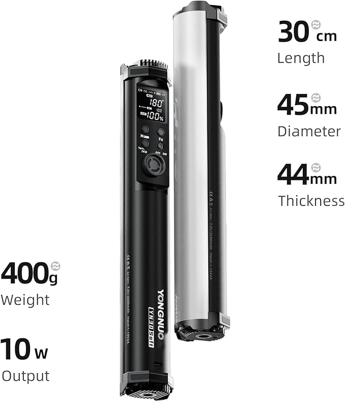 YONGNUO YN30SOFT LED Wand Light Stick RGB Full Color 2000K-10000K Adjustable Handheld LED Video Light