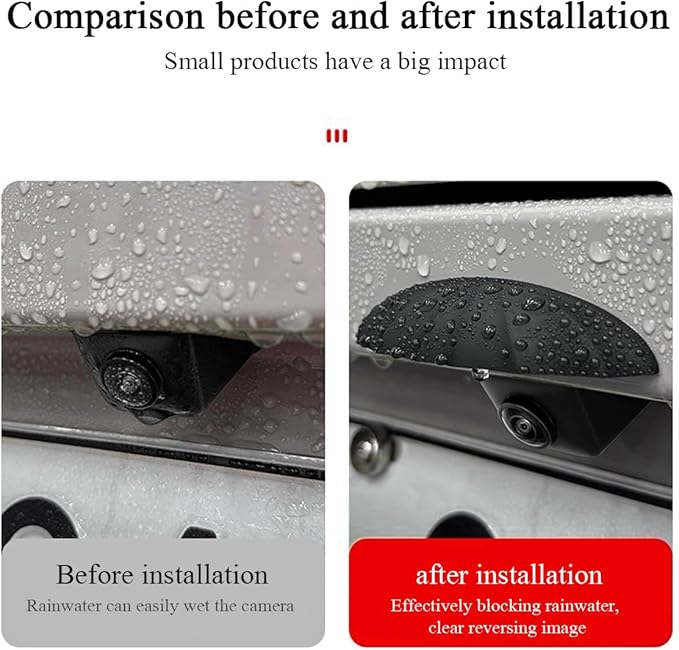 muekzru Universal Car reversing Camera rain Cover, car Thick Camera Protection Sticker, Silicone rain Sticker, Non-Destructive Adhesion