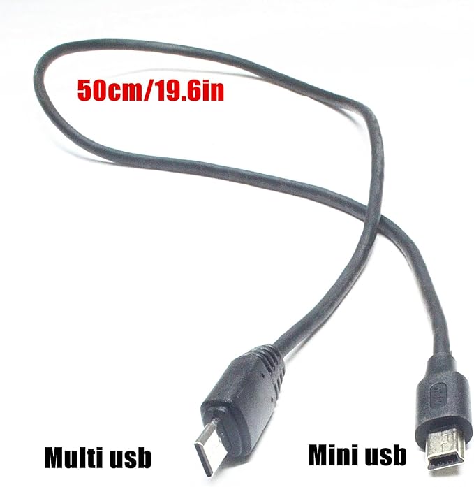 DYTDIEYINGTU JJC Handle Remote Control Cable, 50cm/19.6 inches, USB to Multi USB, for Sony Camera Control, Zoom Function, Compatible with Sony Cameras
