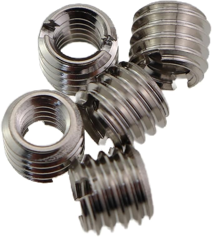 5PCS 1/4 to 3/8 Adapter Screws Full Thread DSLR Camera Tripod Monopod Head Accessory Reducing Sleeve for Microphone Boom Support for Camera Video Equipment