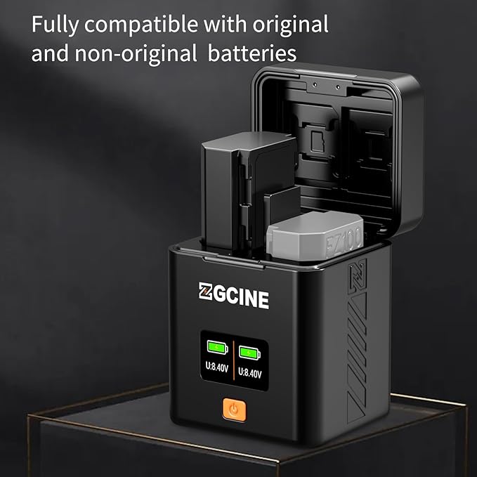 ZGCINE PS-FW50 Dual USB-C Charger Case Box with PD Fast Charging for Sony NP-FW50 Battery, Compatible with Sony a6500, a6300, a6000, a7, a7s, a5100, a5000, a7r, a7 ii & More, NOT Built-in Battery
