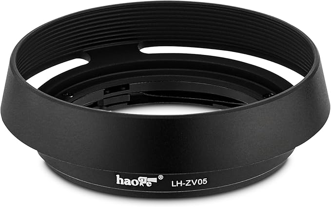 Haoge LH-ZV05 Round Metal Lens Hood for Carl Zeiss Biogon T* 2/35 35mm f2 ZM, C Biogon T* 2.8/35 35mm f2.8 ZM, Planar T* 2/50 50mm f2 ZM; Voigtlander NOKTON Classic 35mm f1.4 VM, 40mm f1.4 VM as LH-6