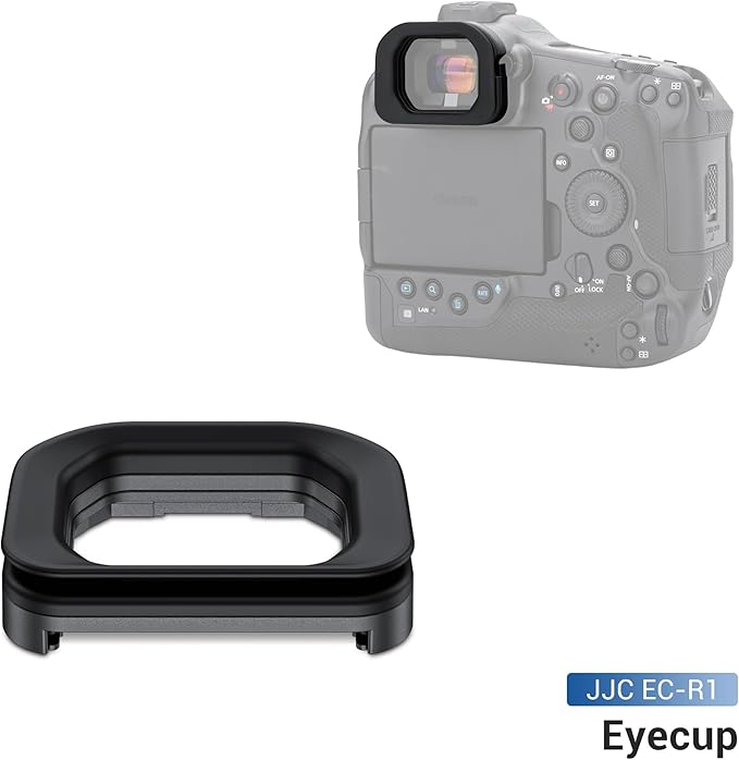 JJC Camera Eyecup Eyepeice Viewfinder for Canon EOS R1 Mirrorless Camera, Soft Silicone Eye Cup Replaces Canon ER-i, Provides Comfortable Viewfinding