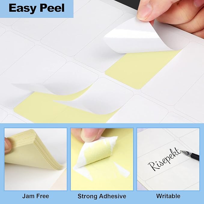 100 Sheets 3000 Pcs 30 Up 1" x2-5/8 Shipping Address Barcode Labels for Laser & Inkjet Printers, 1x2.625 FBA Labels on US Letter, 30 per Sheet Return Address Labels, 30 per Page