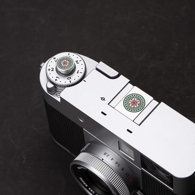 Chinese Mahjong Camera Shutter Button and Camera hot Shoe Cover, Suitable for Fuji XE3/XE4/XT100/XT200/XT20/XT30/XT4/XT5/XPRO2/XPRO3/Nikon ZF (Chinese Mahjong Shutter Button and hot Shoe Cover)