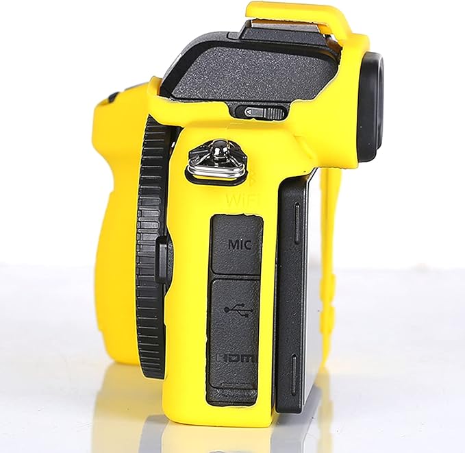 Professional Secure Silicone Camera Case Cover Housing Body Skin for Nikon Z50 Z 50 Mirrorless Digital Camera (Yellow)