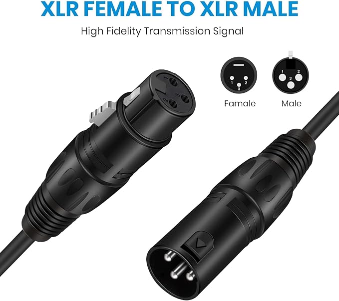PigHog XLR 15 Foot 4 Pack Tour Grade Microphone Cables