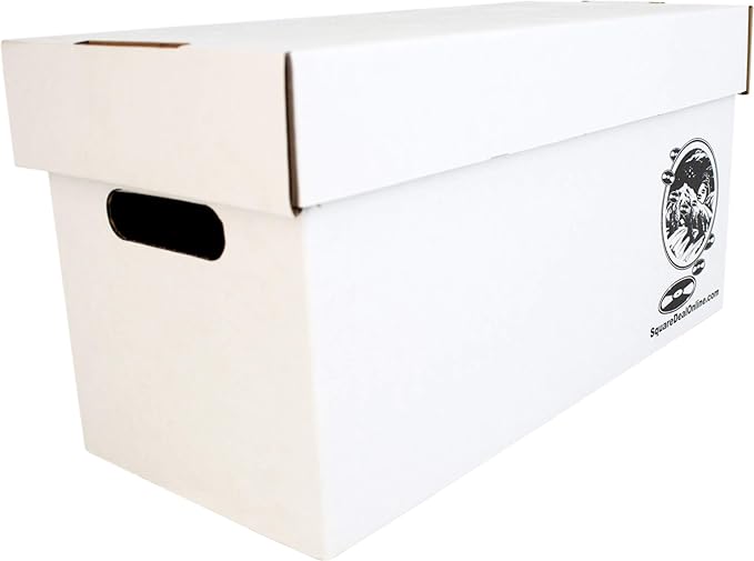 Durable Set of 5 - 7 inch Vinyl Record Storage Boxes - Sturdy Cardboard Construction with Removable Lid - Holds Up to 200 Records Each - Built Tough for Long-Term, Secure Archival Storage - #07BC09