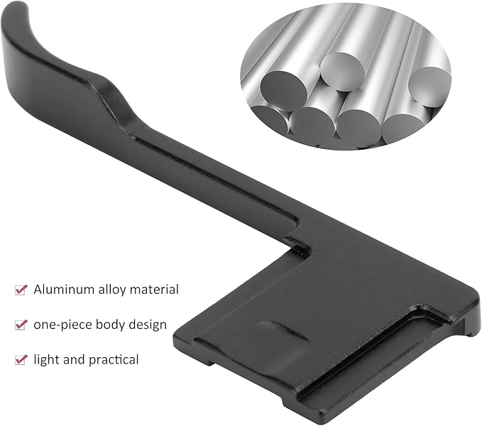 Camera Thumbs Grips, Camera Hot Shoe Thumbs Up Grip for GR2/for X70(Black)