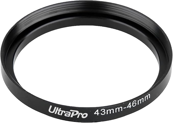 UltraPro Step-Up Adapter Ring 43mm Lens to 46mm Filter Size