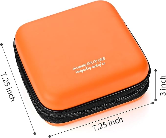 DVD Case, EVA CD Case Holder Storage Organizer Portable Protective DVD Wallet Holder for Car