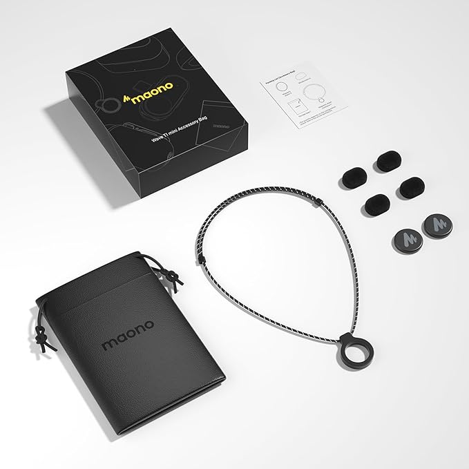 MAONO Wave T1 Mini Wireless Lavalier Microphone Accessories