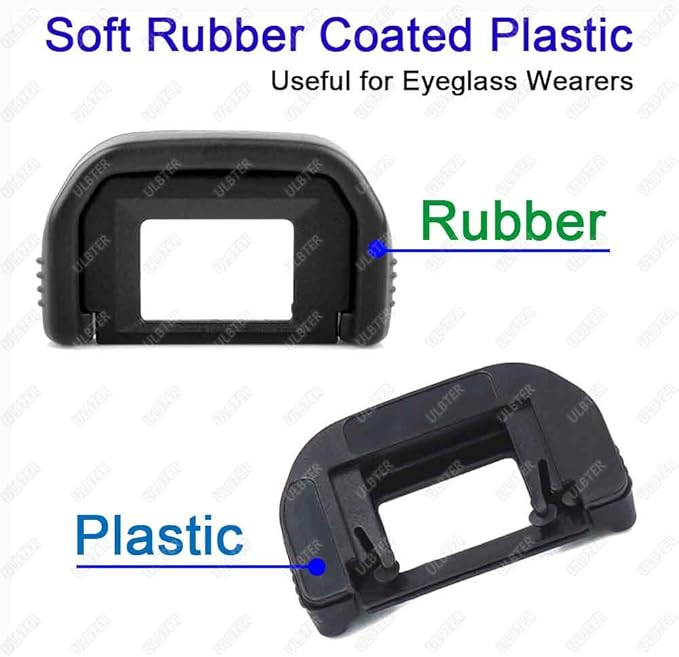T3i T2i Eyepiece Eyecup Viewfinder Eye Cup for Canon EOS Rebel T7 T7i T6i T6s T6 T5i T5 T4i T3i T3 T2i T1i T100 XSi XTi XT SL3 SL2 SL1 Camera (2-Pack), ULBTER EF Eyecup with Hot Shoe Cover (EF)
