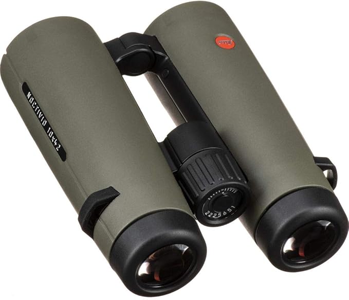 Leica 10x42 Noctivid Binoculars (Olive Green) (40387) + Backpack + Full Size Monopod + Cleaning Set + 2 x Cap Keeper + Neck Strap