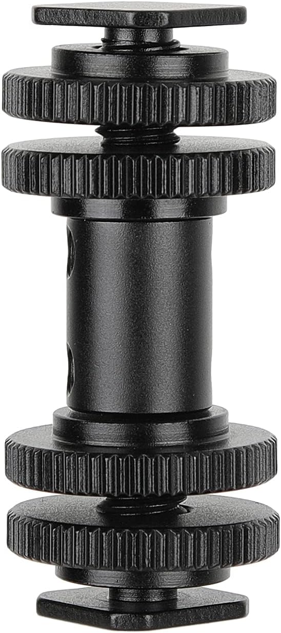 CAMVATE Double-end Cold Shoe Adapters with Lock Nuts for DSLR Camera Flash Light Accessories - 2942