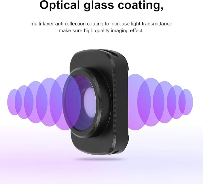 Wide Angle Lens, Magnetic Anamorphic Camera Lens Aluminum Alloy Optical Glass Wide Angle Lens for OSMO Default