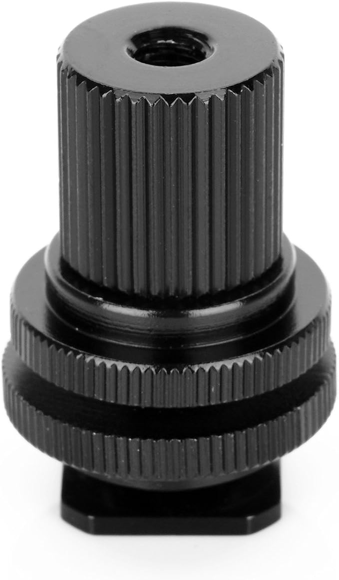 2Pack ChromLives Tripod Nut Barrel Nut Connection Nut with 1/4''-20 Thread Hole for Articulating Magic Arms Tripod Rigs Replacement