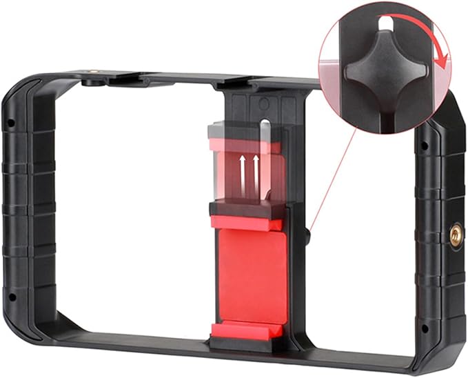 Handheld Video Rigs with Two Handles for Stable Shootings for Bloggers and Streamers in Any Setting Filmmaking Case