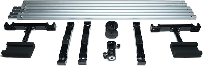 Glide Gear OH 150 Overhead Rig – For Camera, Lights – 4–12ft Modular Platform, Tripod/C-Stand Mounted, 20 lb Capacity