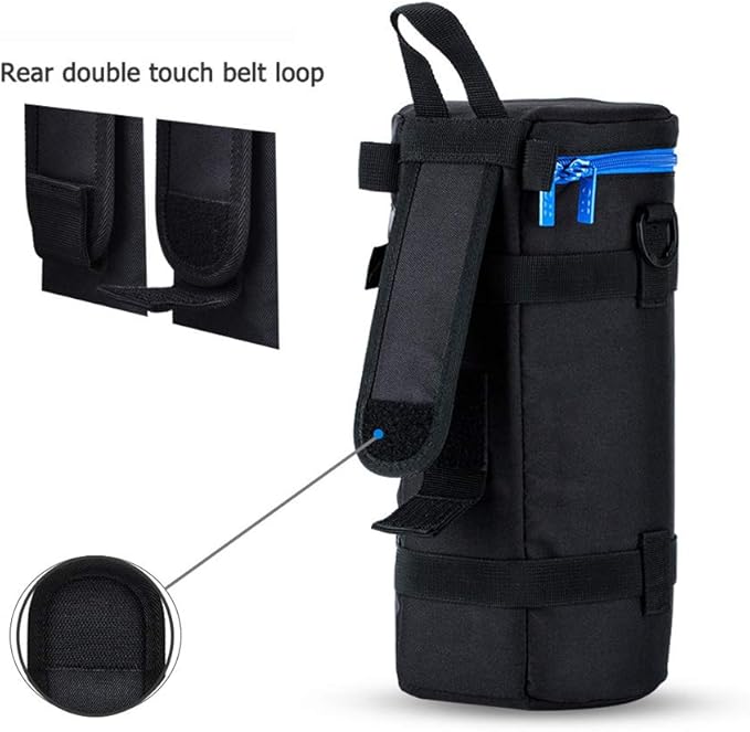 JJC Camera Lens Pouch Case for Canon RF 800mm f11 Tamron SP 150-600mm Sigma 150-600mm 150-500mm Nikon Nikkor AF-S 200-500mm & More, Zipper Polyester Lens Protective Bag Interior Size 4.9x11.4”