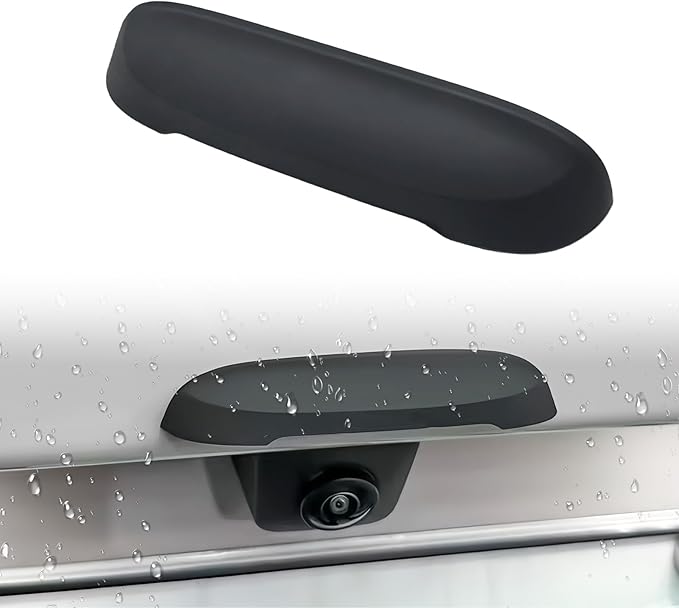 Universal Car Backup Camera Rain Shield, Reversing Camera Anti-Rain Cover for Car, Non-Destructive Adhesion, Silicone Protection Cover Compatible with Most Vehicle (Black)