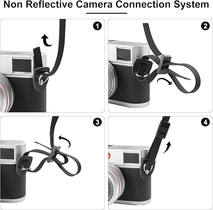 Neck Strap Silicone Camera Straps - Padded Camera Strap, 1.5" Wide Adjustable Nylon Shoulder Strap - Compatible with Canon, Nikon, Sony, and More DSLR and Mirrorless Cameras (Green)