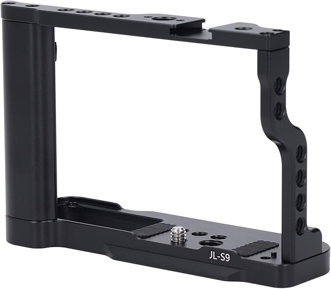 Qiilu Camera Rig for S9 Aluminum Alloy Camera Cage for Video Production with Cold Shoe Mount and MultiDevice Support Rewritten