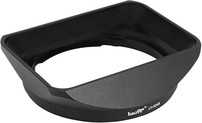 Haoge LH-S24B Bayonet Square Metal Lens Hood Shade with Cap for Sony FE 24mm F1.4 GM SEL24F14GM Wide Angle Prime Lens