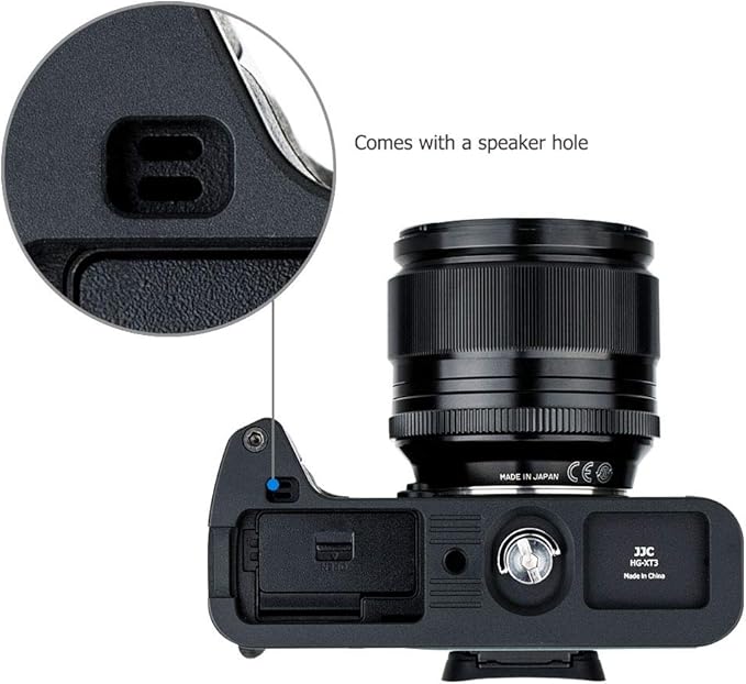JJC Metal Hand Grip L Bracket Holder for Fujifilm Fuji X-T3 XT3 X-T2 XT2 Camera, Arca Swiss Type Quick Release Plate, Replaces Fujifilm MHG-XT3 MHG-XT2 Handgrip (Not Compatible with X-T4 XT4)