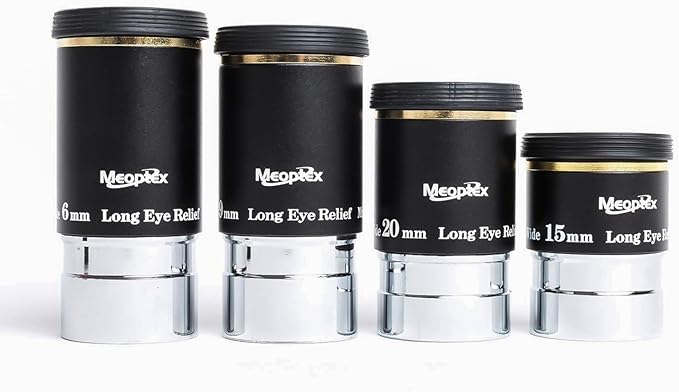 MEOPTEX 1.25" 6mm 9mm 15mm 20mm 66-Degree Ultra Wide Angle Eyepiece for Telescope (15mm)