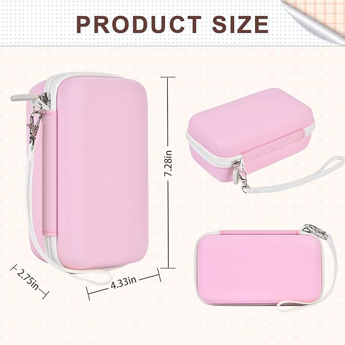 Case Compatible with DYLANTO for ESOXOFFORE for ETIKEZ for YTETCN for DUDUDRAGON Instant Print Camera, Kids Camera Storage for Accessories (Box Only) (Single Case, Pink)