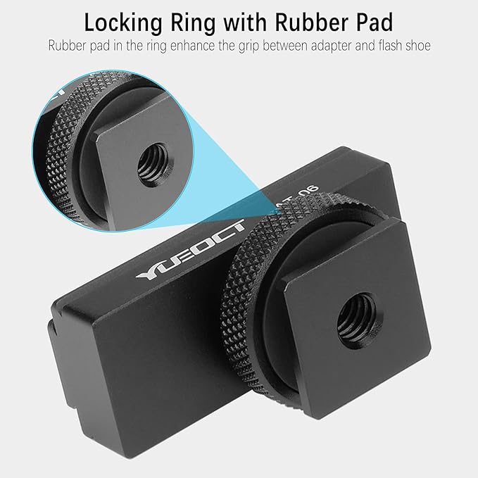 2in1 Finder Mounting Adapter 11mm 20-21mm Picatinny Dovetail Rail w 1/4" Hole for Finderscope Guide Scope Red Dot Reflex Sight Mount DSLR Camera Hotshoe Coldshoe Hot Cold Shoe (Updated Version)