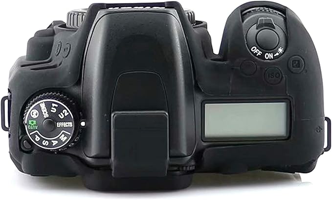 Professional Secure Silicone Camera Cases Bag Housing Rubber Body Skin for Nikon D7500 Digital SLR Camera (Black)