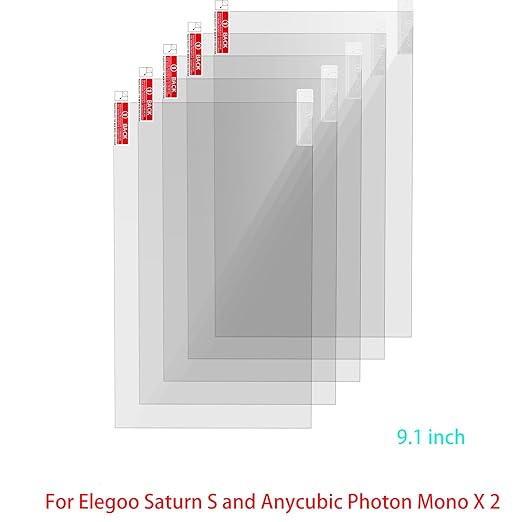 KOYOFEI 5PCS Screen Protector for LCD Resin 3D Printers, Screen Protective Film for ELEGOO Saturn S, Photon Mono X2 Resin Mono Screen 3D Printers
