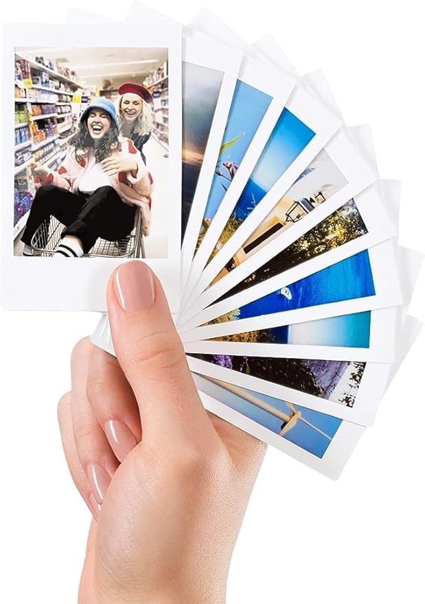 Fujifilm Instax Mini Instant Film Value Pack - 60 Photos Bundle with Plastic Photo Frame for Mini Film Assorted Colors and Cloth