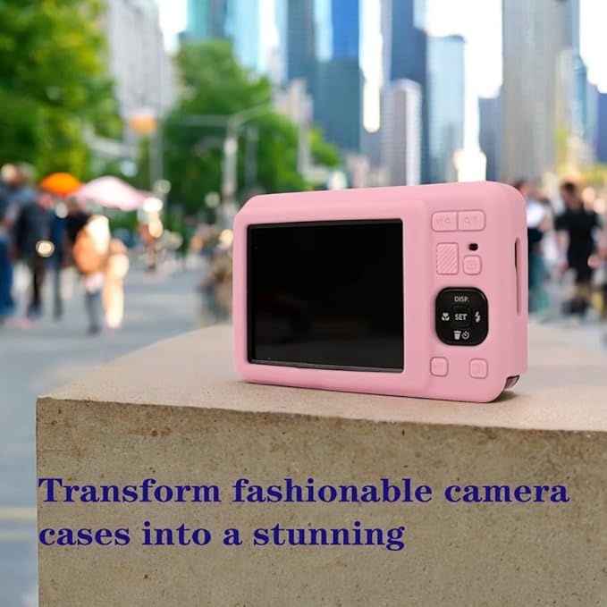 AEXUTDA Case Compatible for Kodak FZ55 Camera, Lightweight FZ55 Body Skin, Soft Silicone Scratch Resistant Ultra-Thin Protective case FZ55,Pink