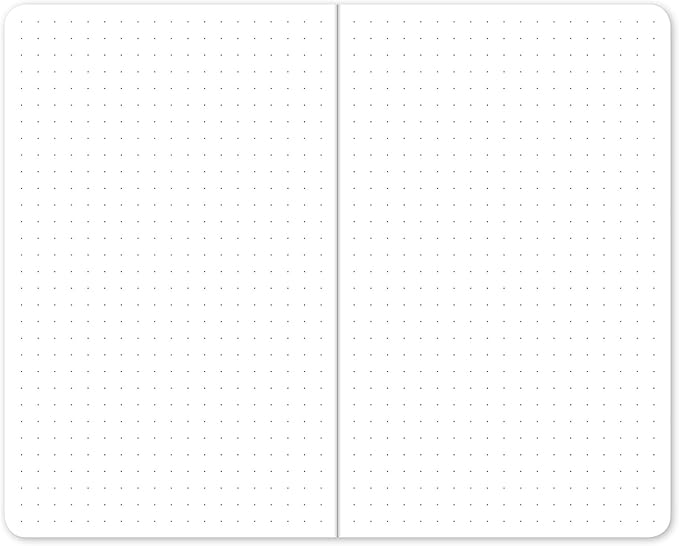 Elan Publishing Company Field Notebook/Journal - 5"x8" - Orange Cover - Dot Grid Book - Pack of 4