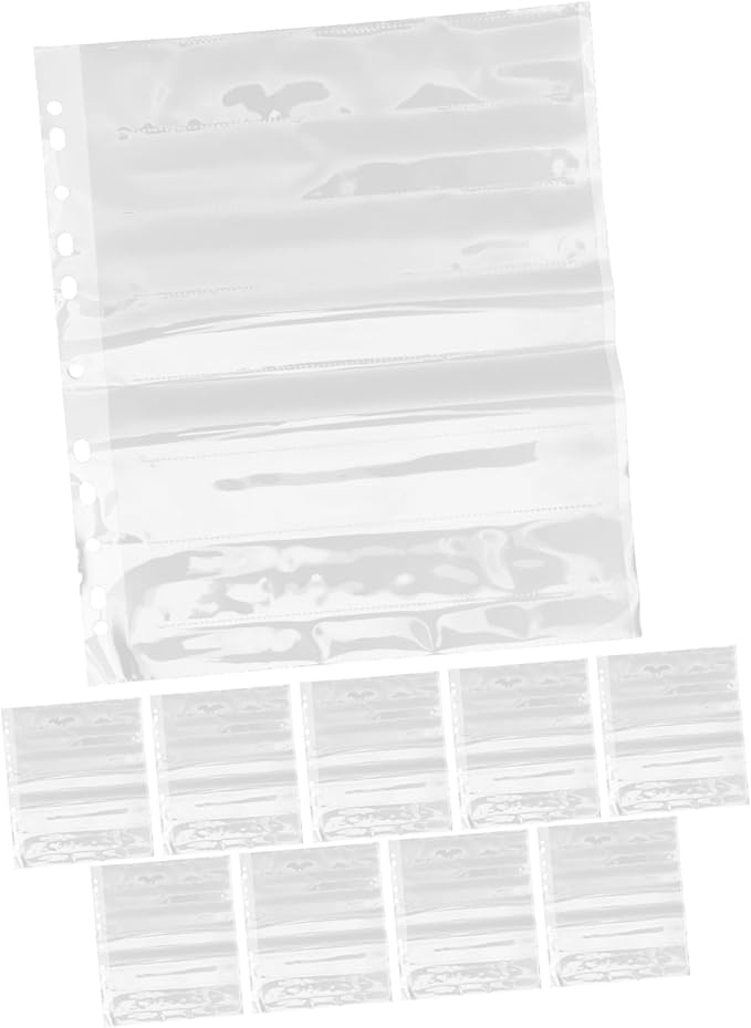 10pcs Film Negative Storage Sleeves Document Bags for of Important Photos and Negatives for Collectors and Family