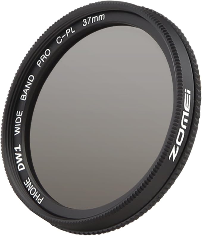 Zomei 37mm Professional Cell Phone Camera CPL Lens Filter with Clip for Galaxy S8 Android Smartphone
