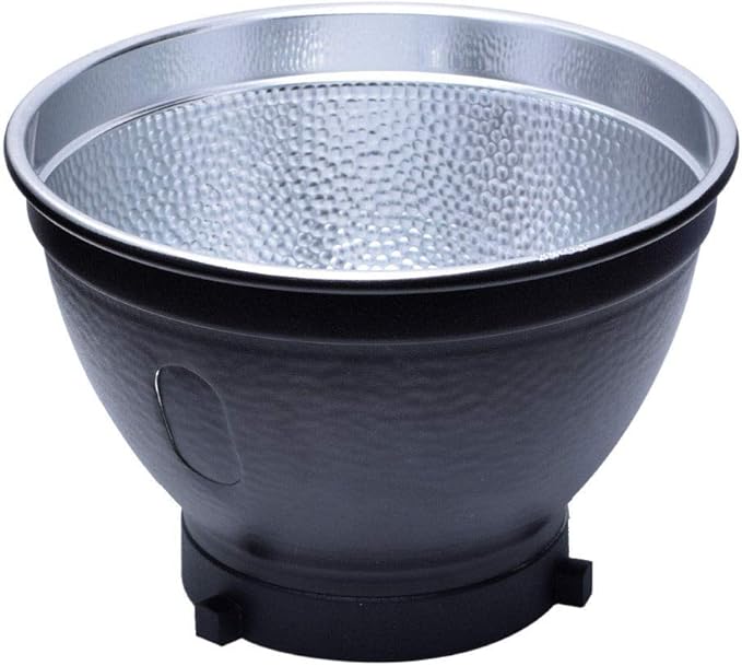 Fotoconic 7" Standard Reflector with 20, 40, 60 Degree Honeycomb Grid & Diffuser Sock for Bowens Mount Studio Strobe Flash Light