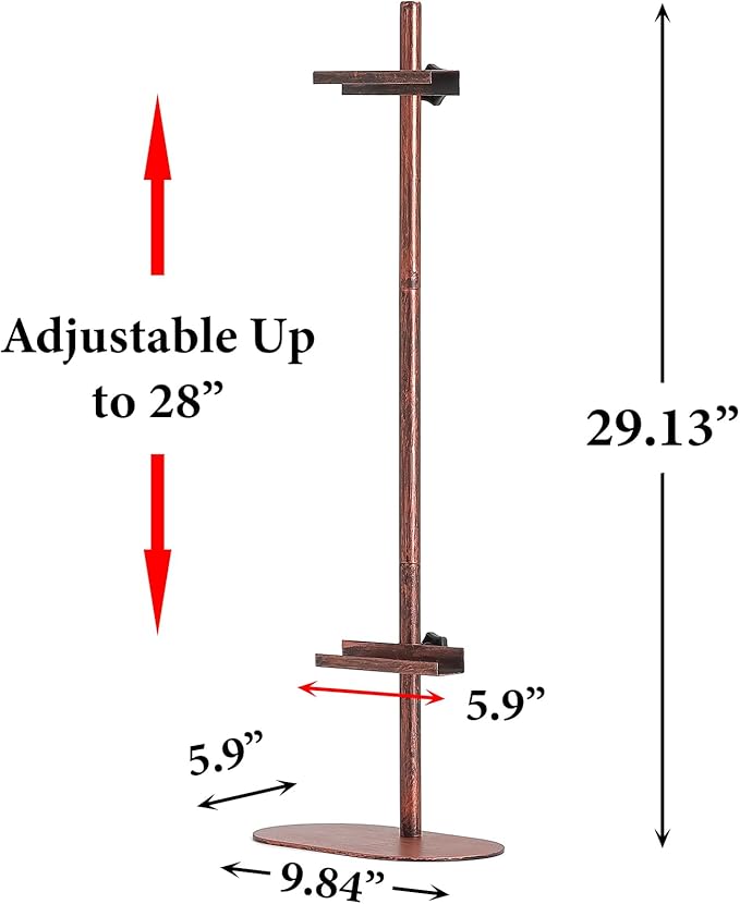 Adjustable Easel Stands for Display, Tabletop Easel Stand for Picture Frames up to 28", Antique Heavy Duty Sign Stand for Art Paintings Photos, Picture Easel with Base for Home Office Galleries